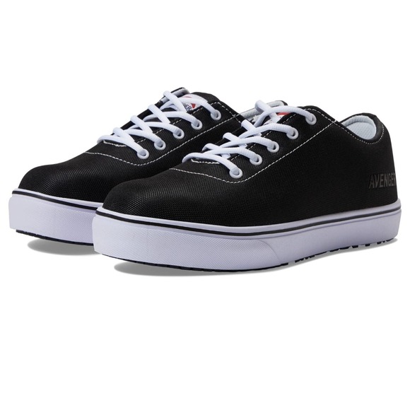 Avenger Work Boots Alley  Industrial Shoe, Black, Size 10 Wide - Picture 3 of 5